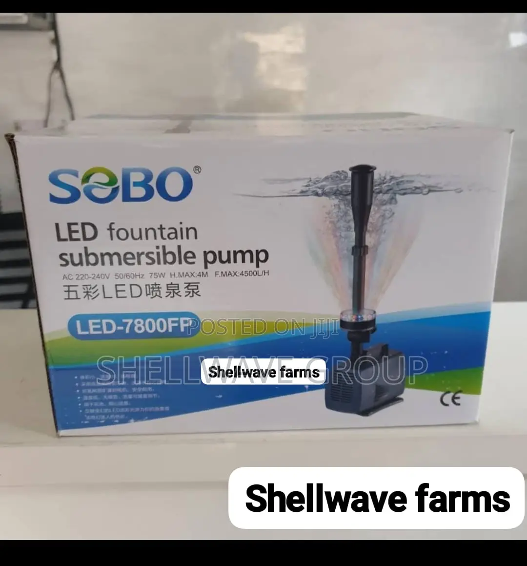 Fountain Pump With Led Light