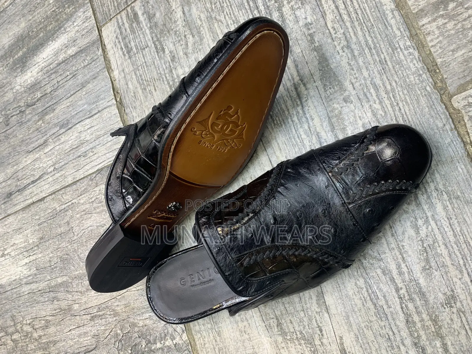 Luxury Italian Genii Half Shoe