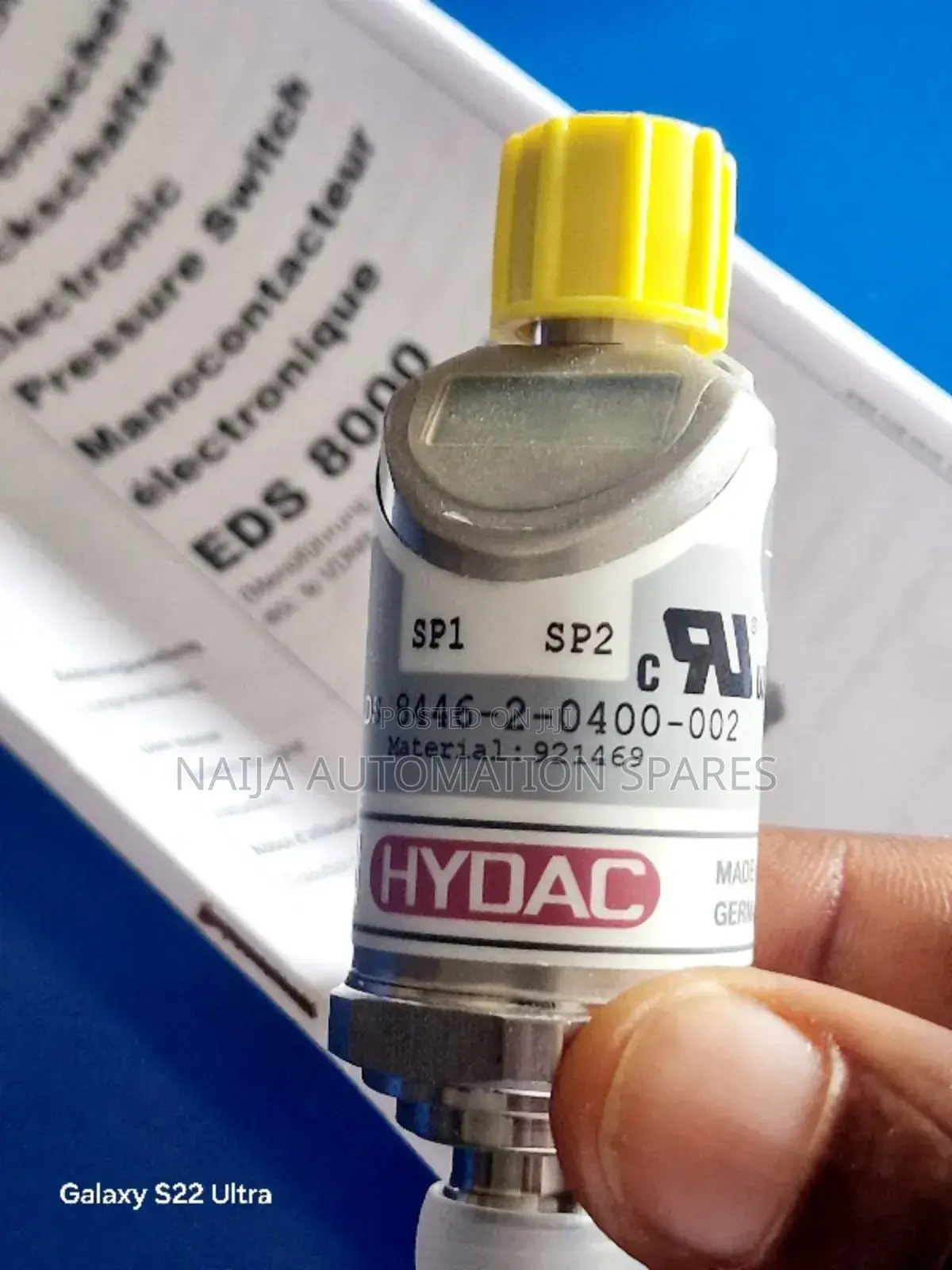 Hydac Pressure Sensor / Switch | EDS 8446-2-0400-002