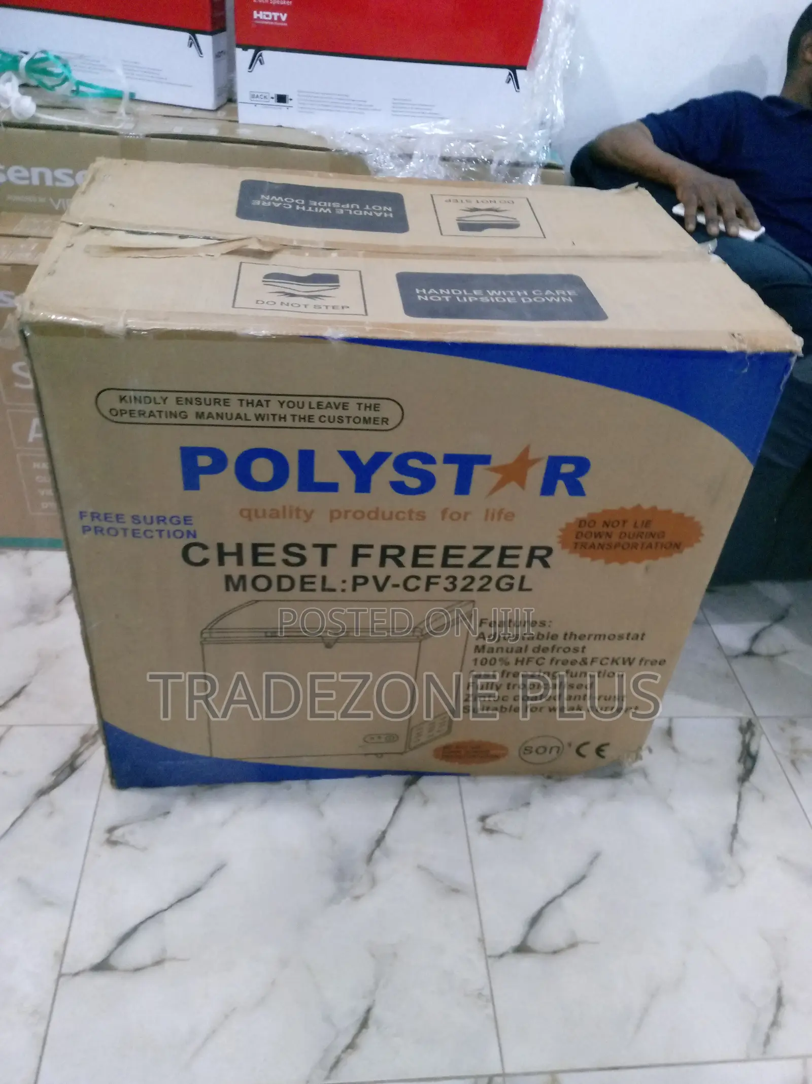 New Polystar 200ltrs Chest Freezer Pv-Cf322gl