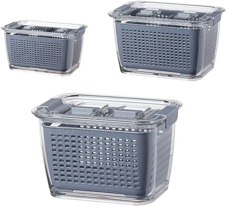 3 Set of Fridges Storage Containers