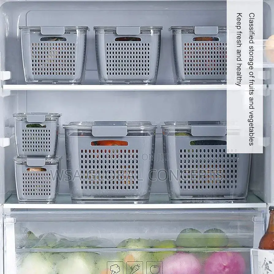 3 Set of Fridges Storage Containers