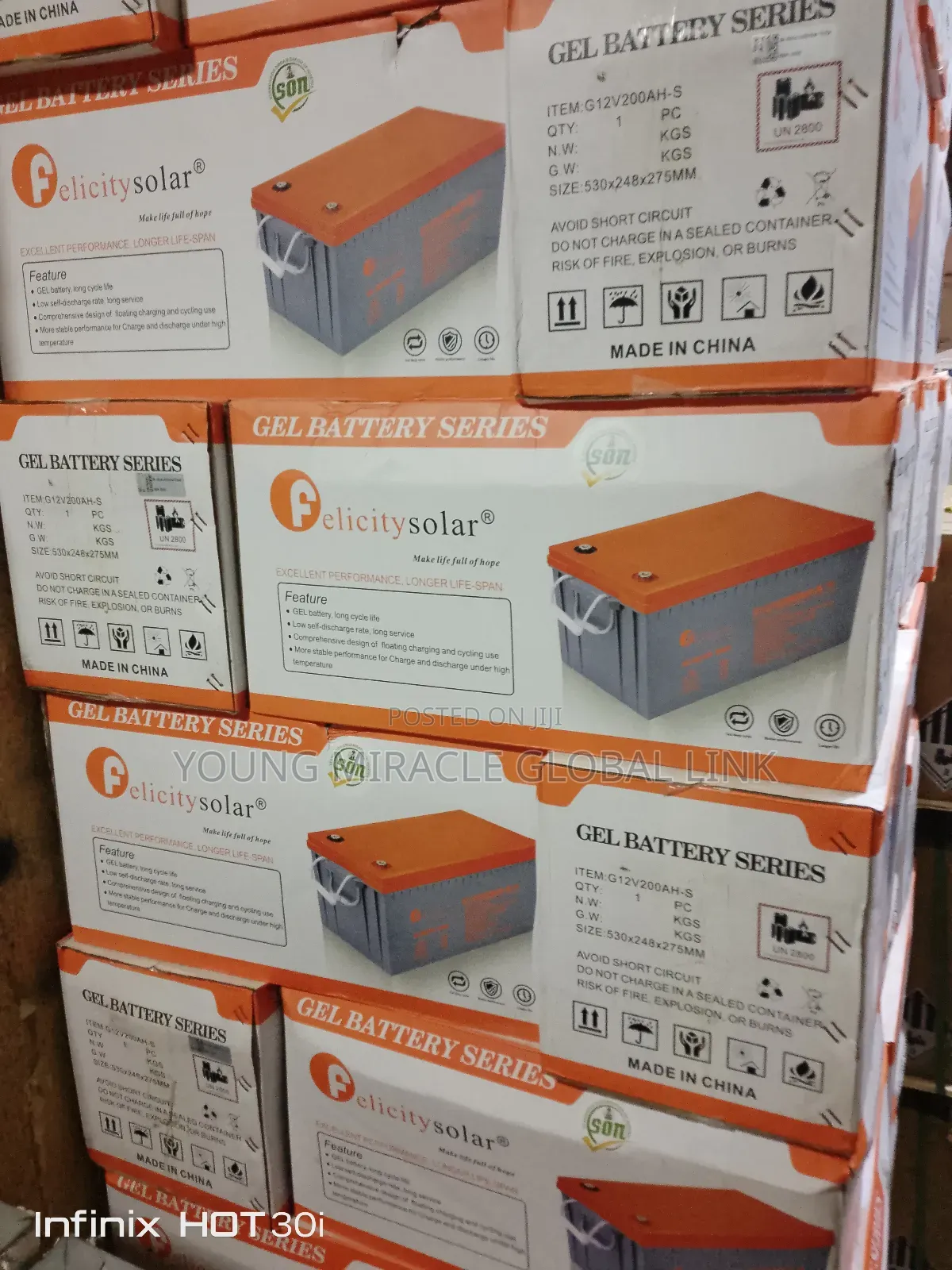 Felicity Gel Battery Series Deep Cycle 200ah 12v