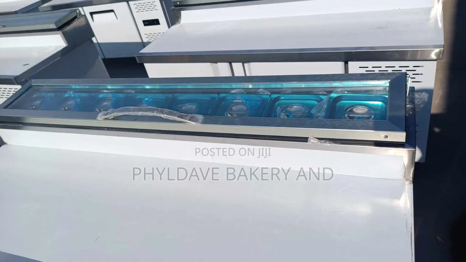Industrial Salad Bar Display Freezer