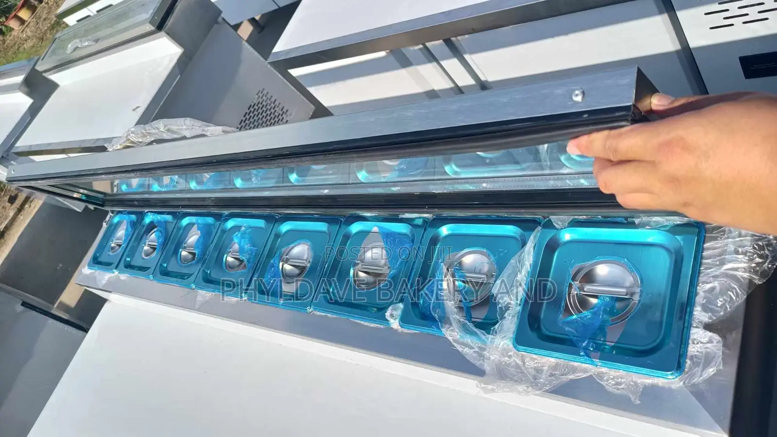 Industrial Salad Bar Display Freezer