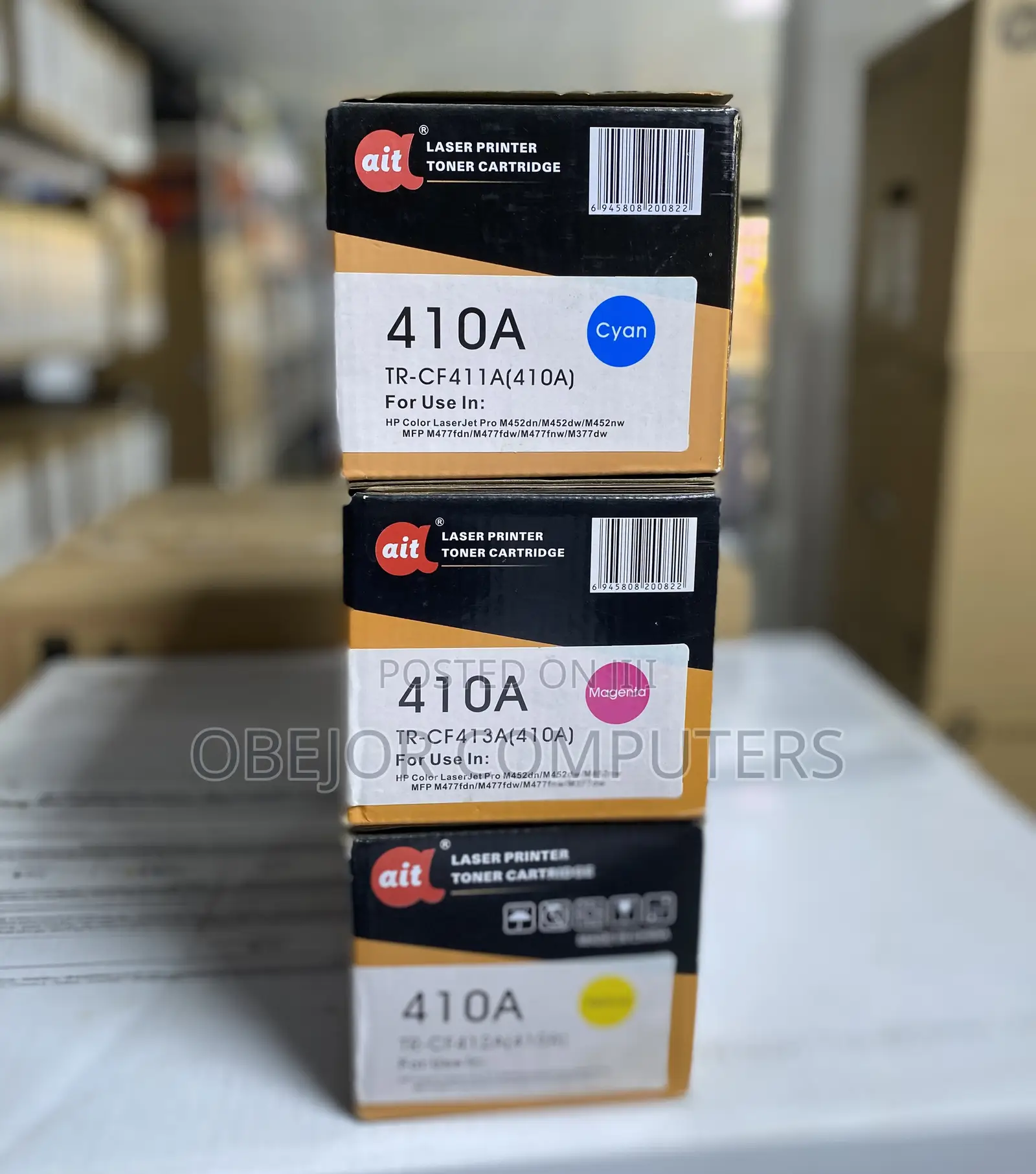 Ait 410a Laser Printer Toner Cartridge (Cyan/Magenta/Yellow)