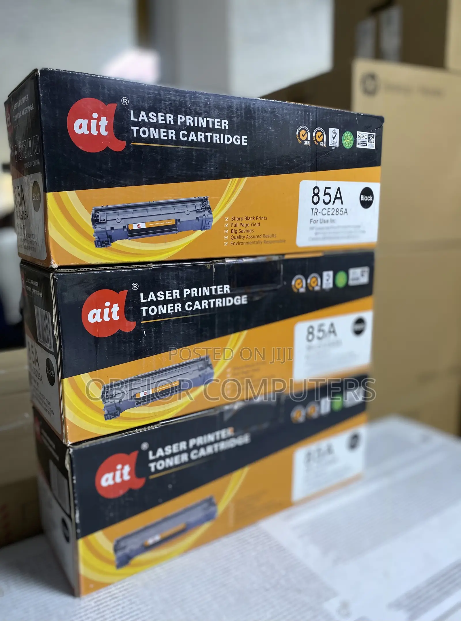 Ait 85a Tr-Ce285a Laser Printer Toner Cartridge (Black)