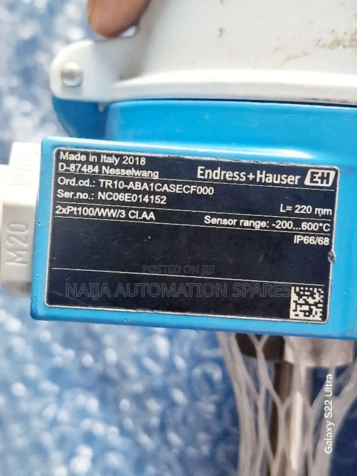 Endress + Hauser - Tr10-Aba1casecf000 RTD Thermometer