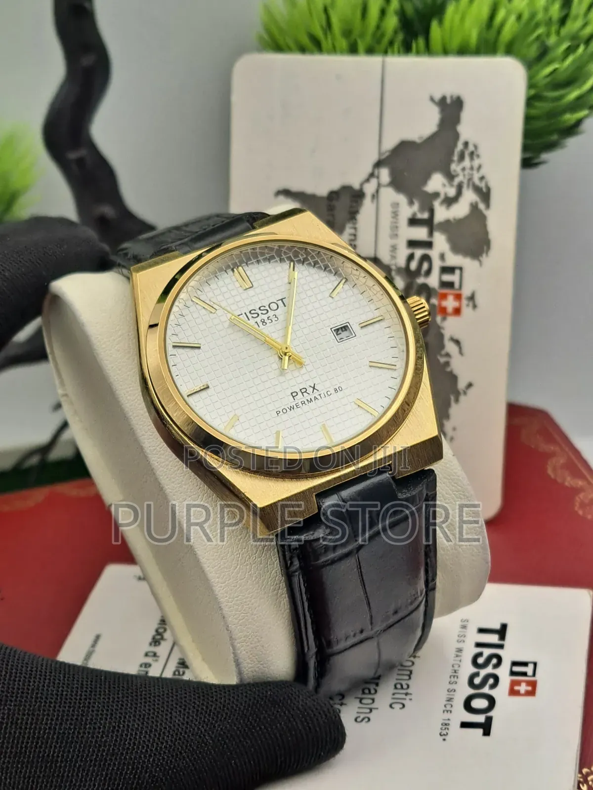 Tissot Powermatic Leather Wristwatch