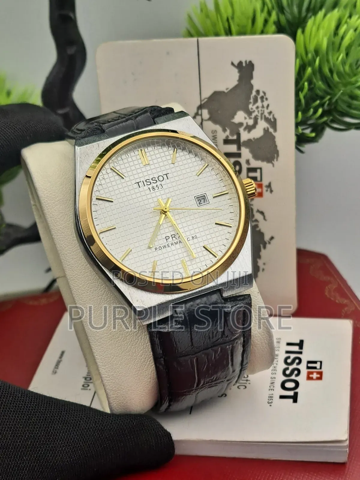 Tissot Powermatic Leather Wristwatch