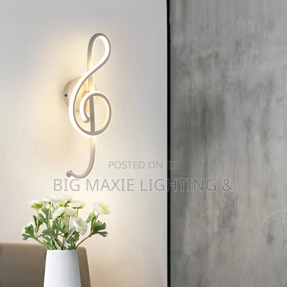 Music Shape LED Wall Lamps Nordic Style