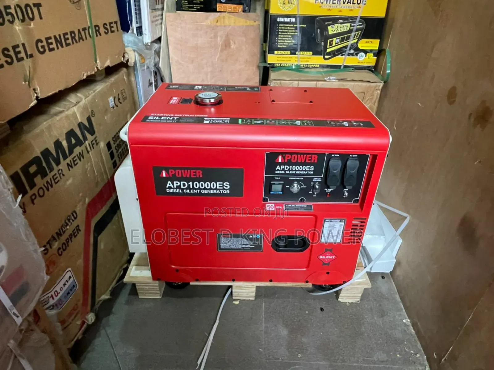 12.5kva Ipower Diesel Soundproof Generator 100% Copper Coil