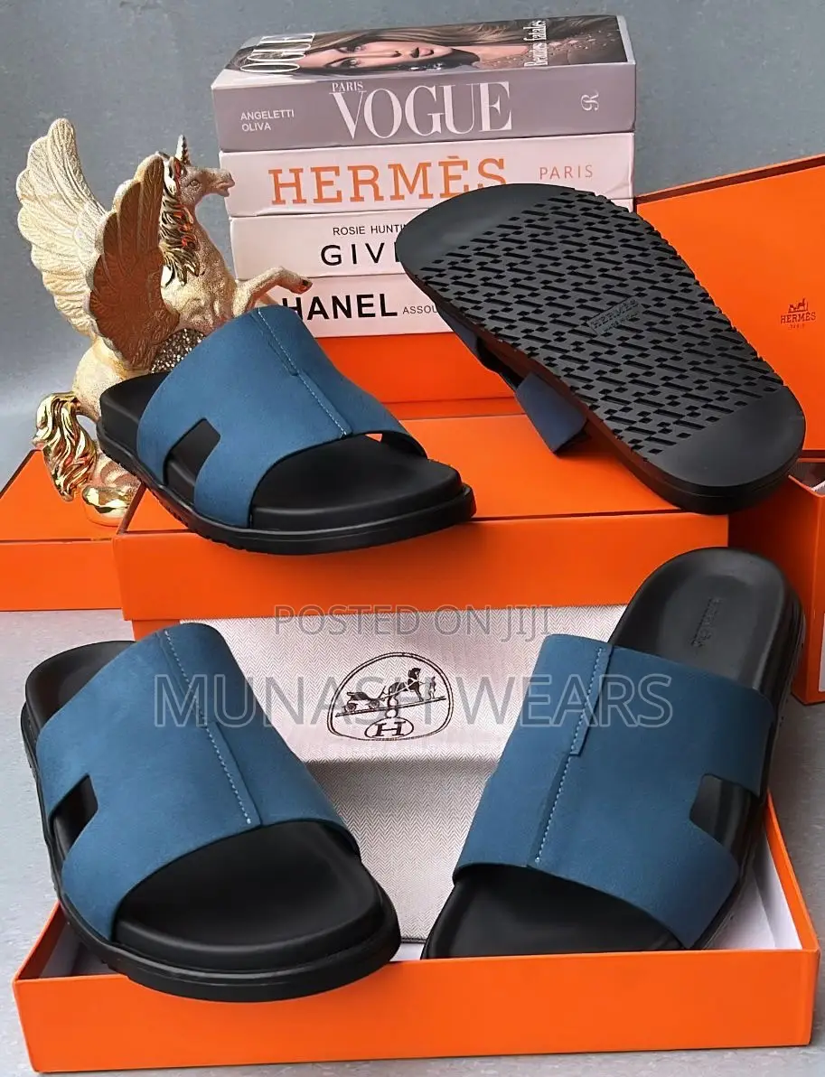 Hermes Leather Slipers