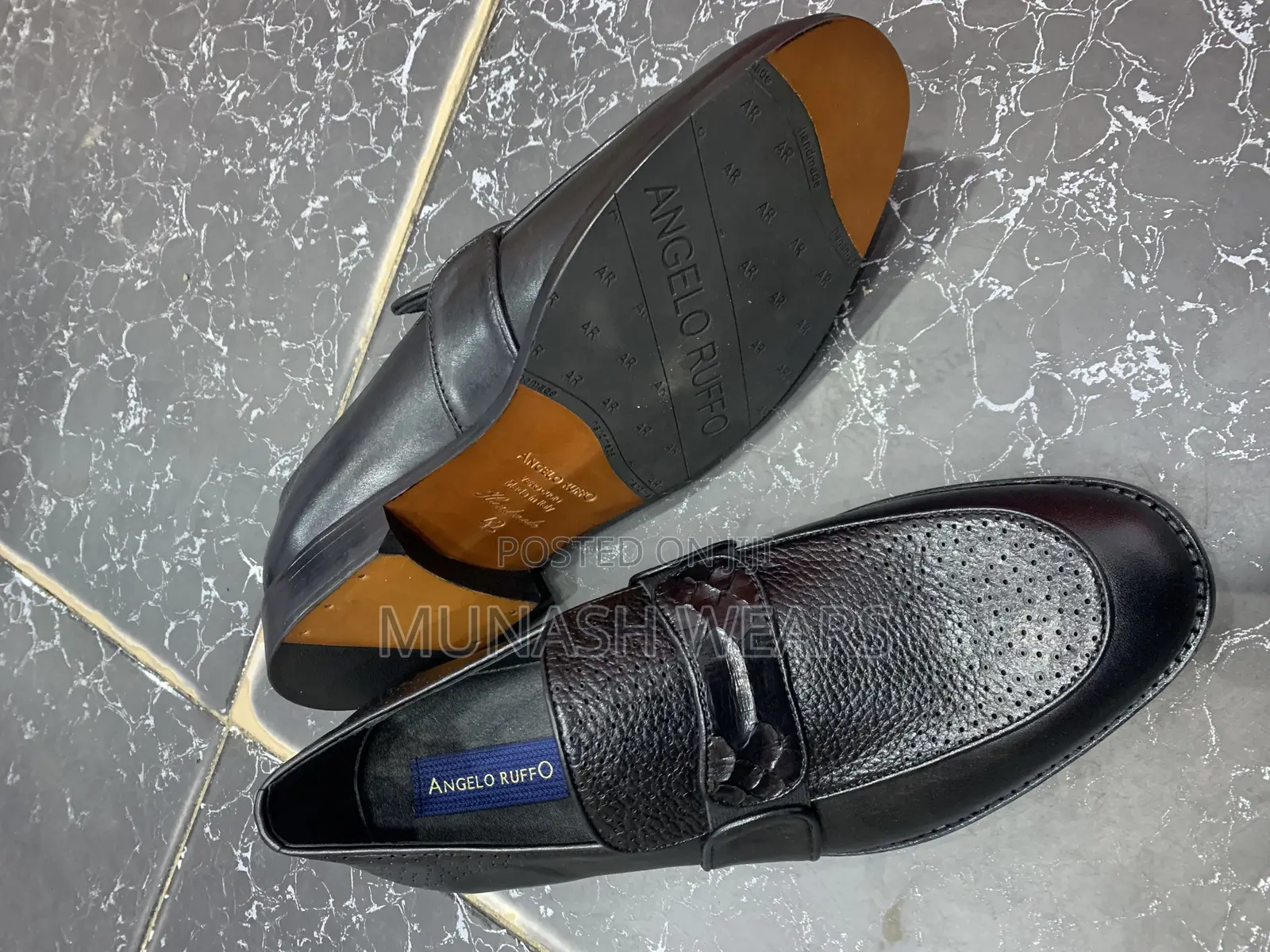 Italian Angello Ruffo Leather Shoe