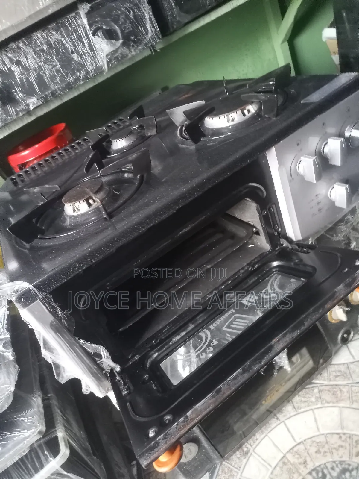 Three Burner Table Top Gas Cooker With Oven