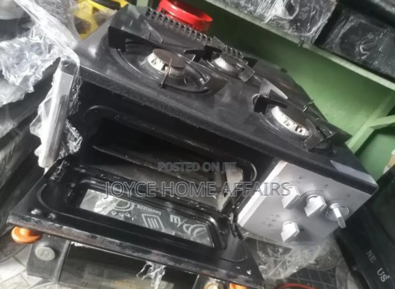Three Burner Table Top Gas Cooker With Oven