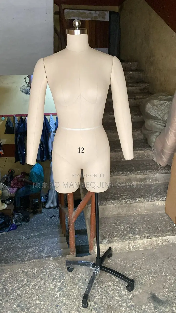 Size 12 Fully Pinnable Body Form With Detachable Arms