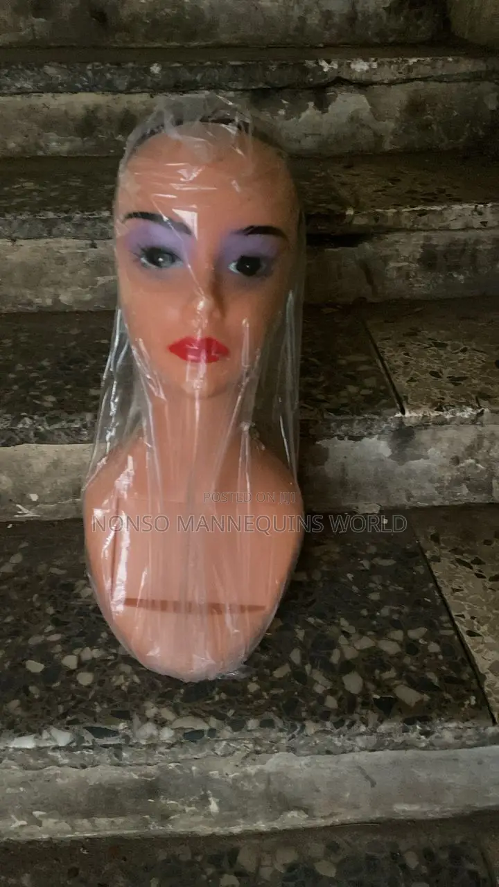 Plastic Long Neck Mannequins Head