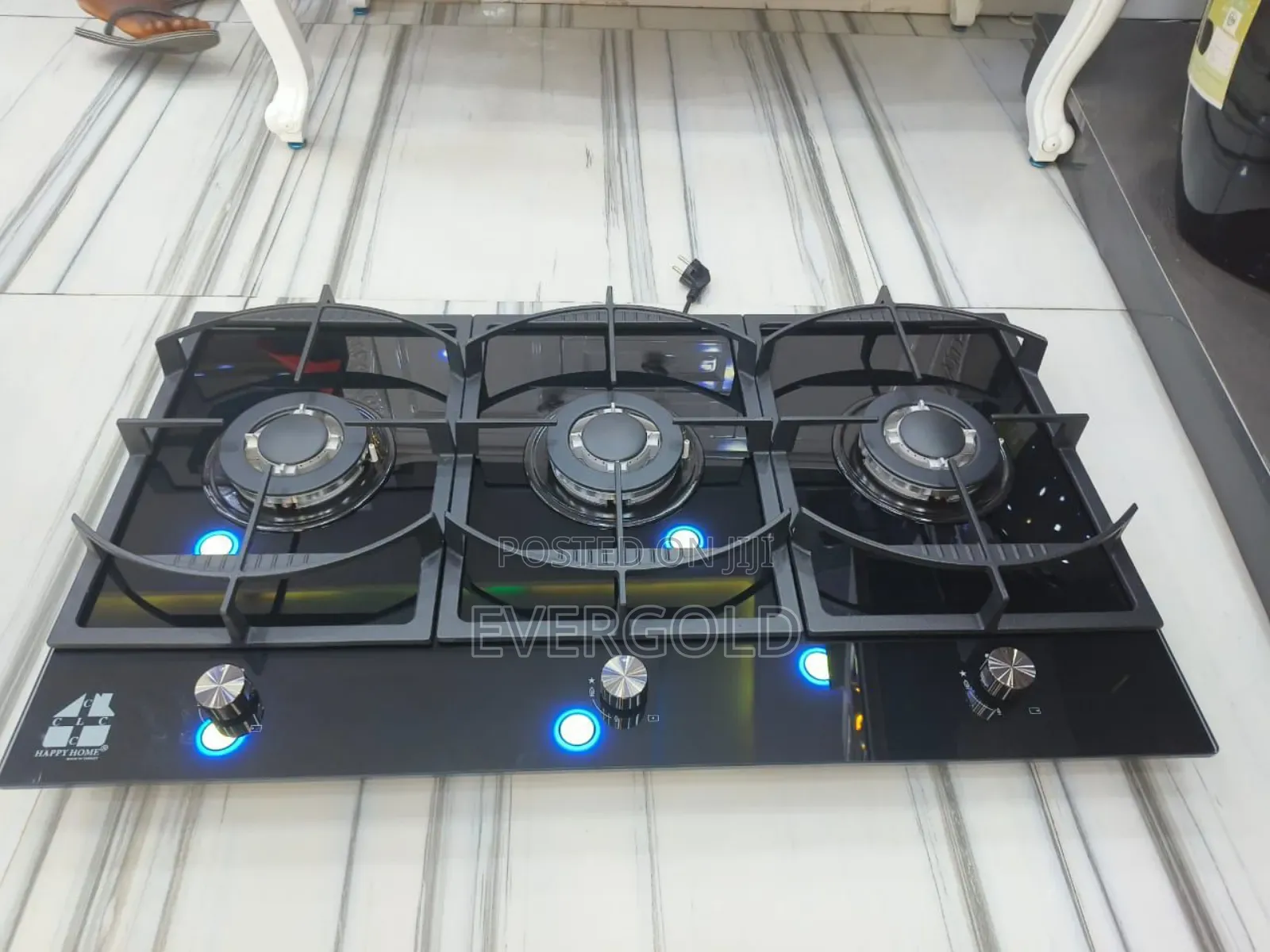 Built in 3 Burner Cooker Hob With Automatic Ignition, Safety