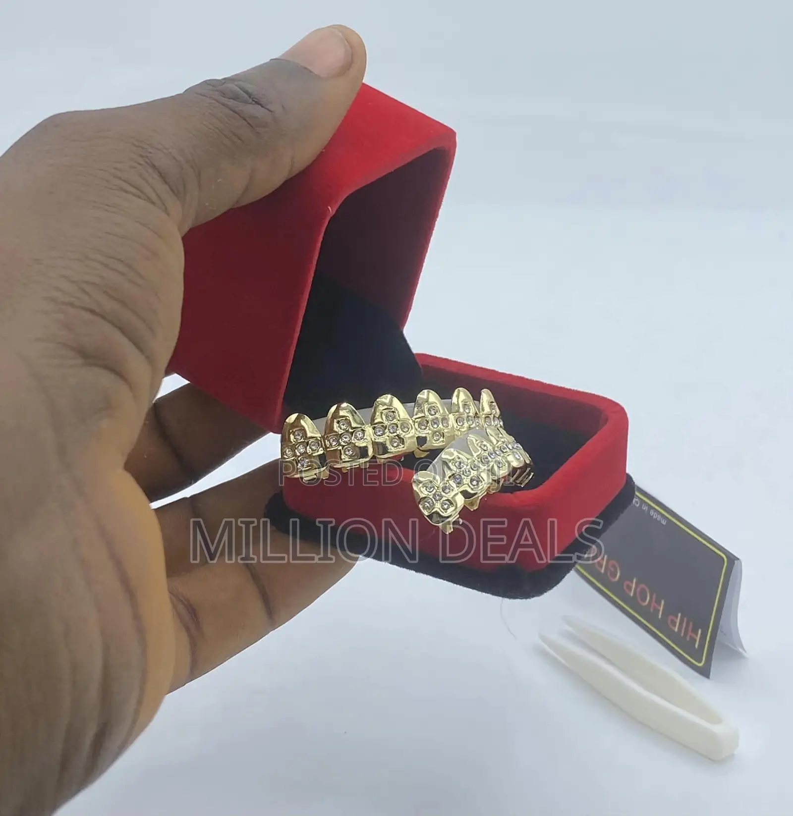 Iced Gold Ski Men's Teeth Grillz