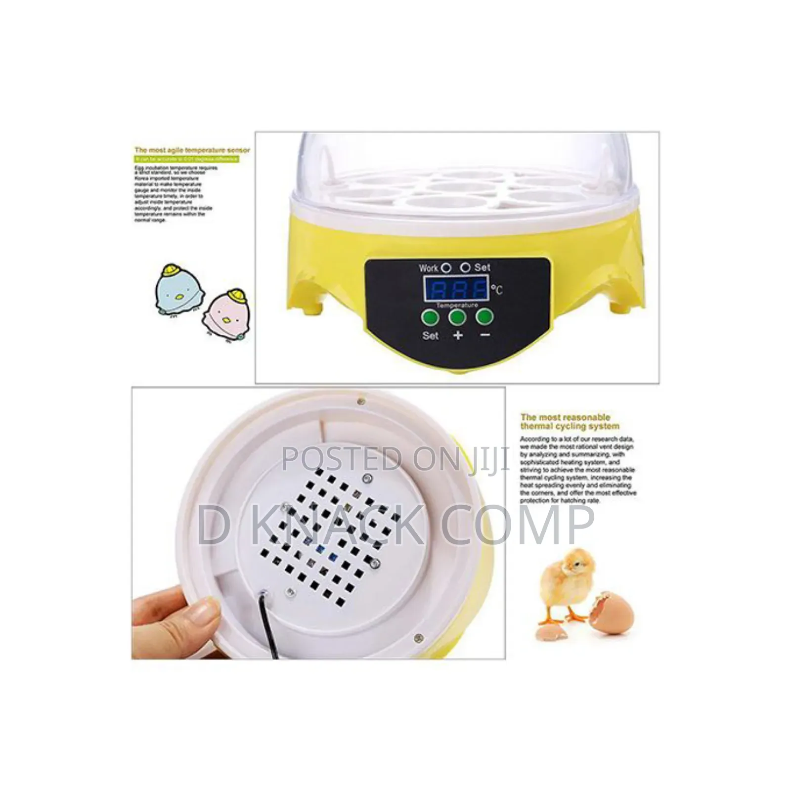 7 Eggs Automatic Incubator Early Education Artifact