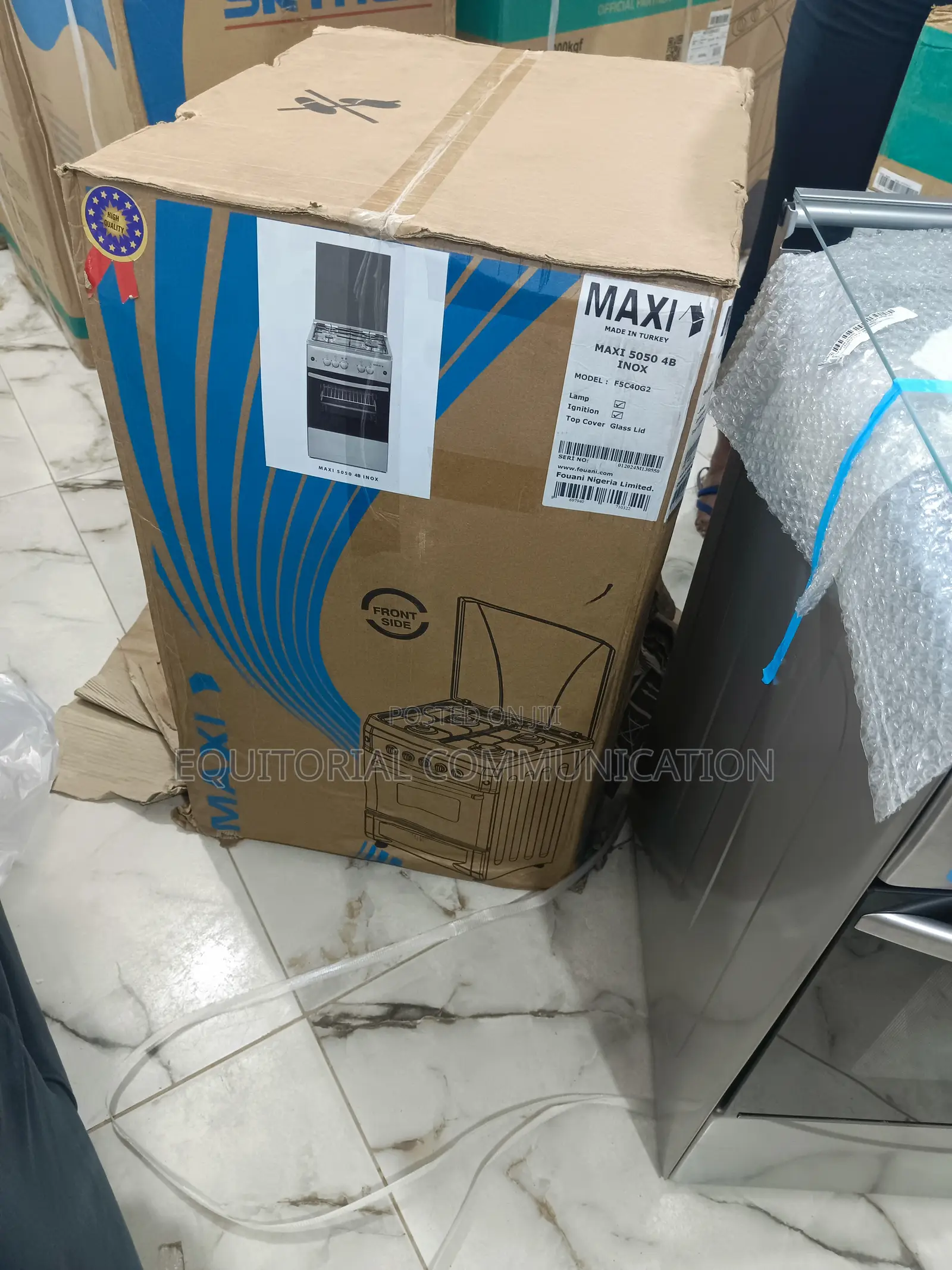 Maxi 50*50 4 Burner Gas Cooker IGL INOX