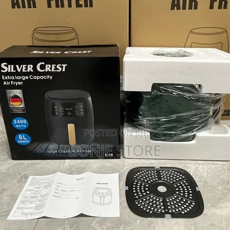 8l Silver Crest 2400w Smart Touch Screen Oil Free Electric Air Fryer