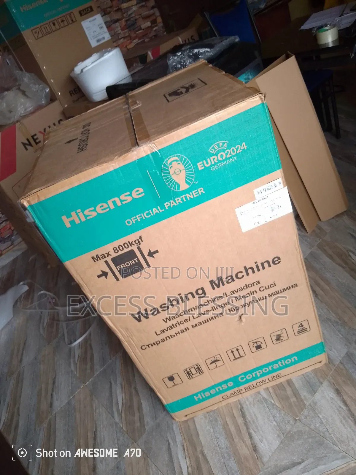 Original Automatic Hisense 8kg Washing Machine-Wtja802t