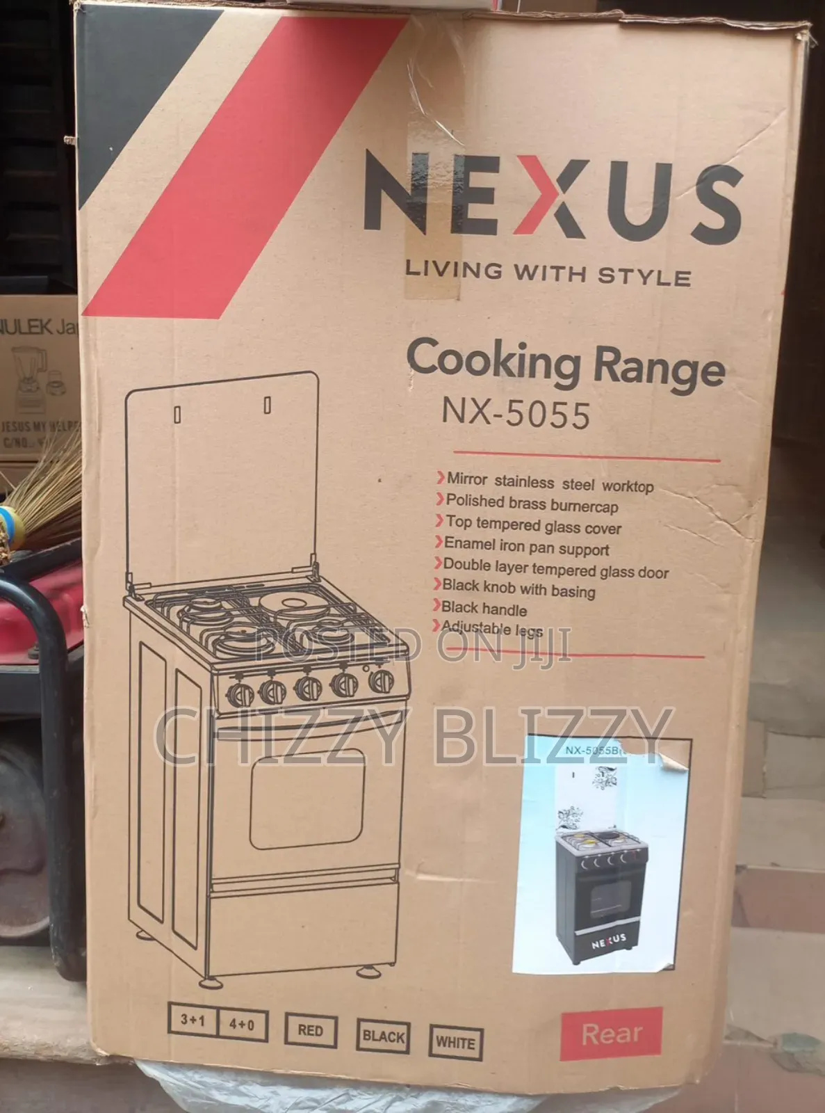 Nexus 3+1 Burner NX-5055 Gas Cooker (3 + 1) With Oven