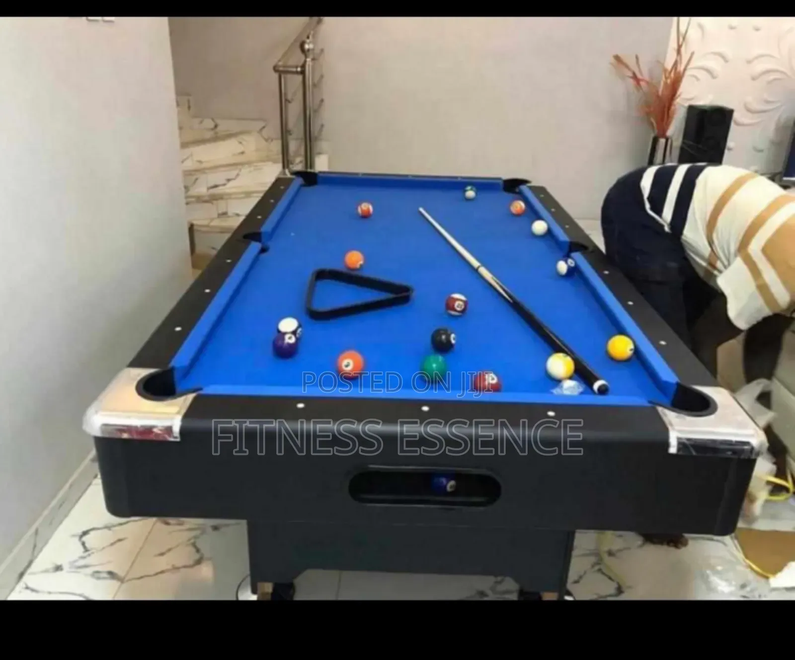 Blue Felt Snooker Board