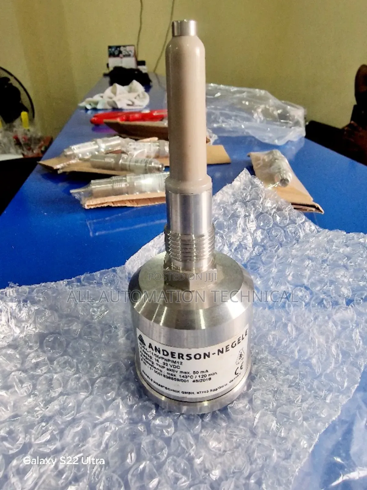 Anderson- Negele Point Level Sensor NCS-L-11/50/PNP/M12