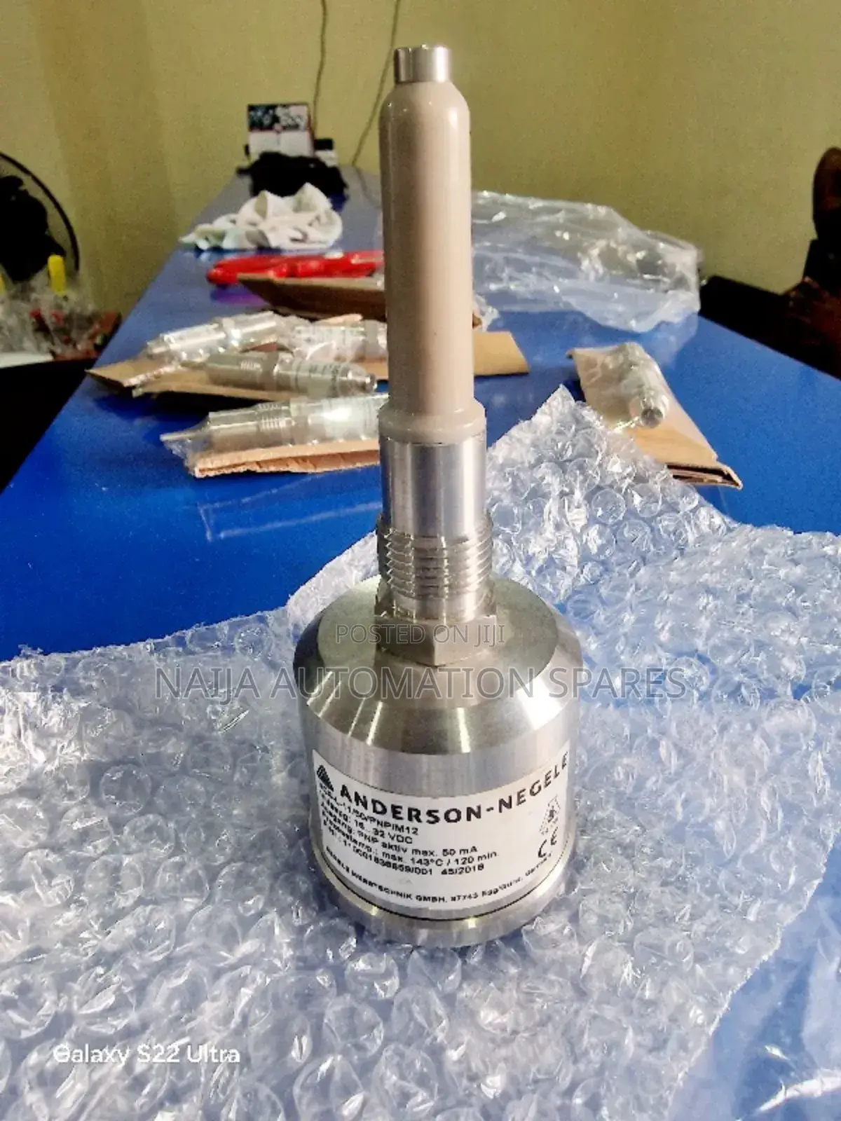 Anderson- Negele Point Level Sensor NCS-L-11/50/PNP/M12