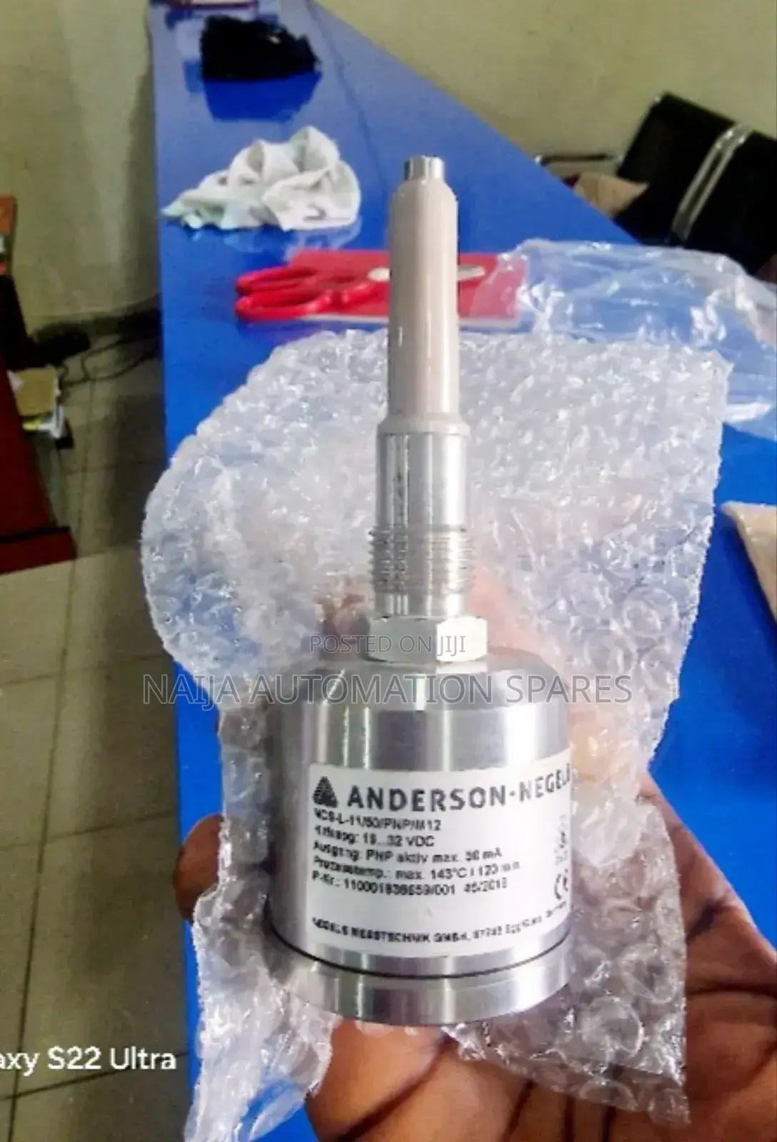 Anderson- Negele Point Level Sensor NCS-L-11/50/PNP/M12