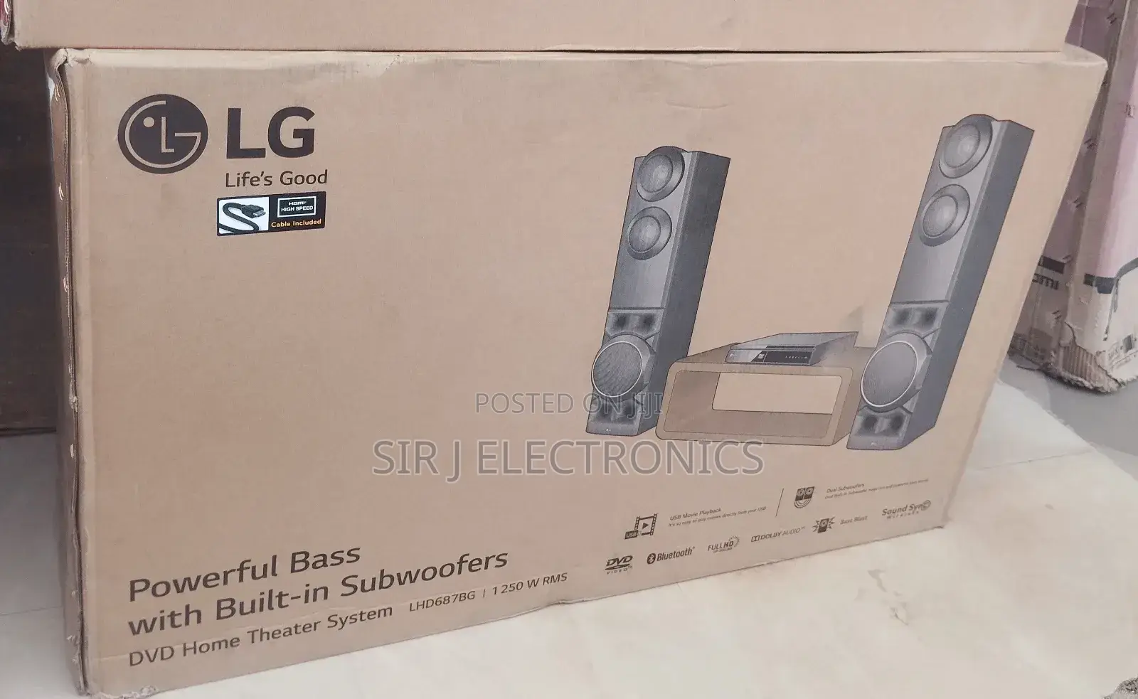 Original Lg Powerful Home Theatre With Dvd Systems+ Warranty