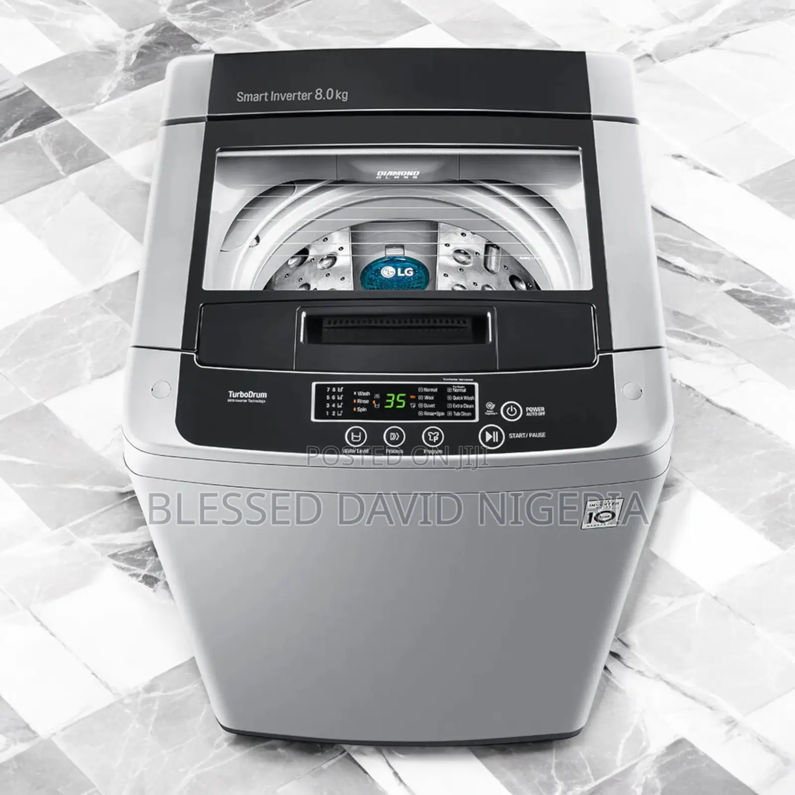 LG T8585NDHV 8KG Top Load Washing Machine