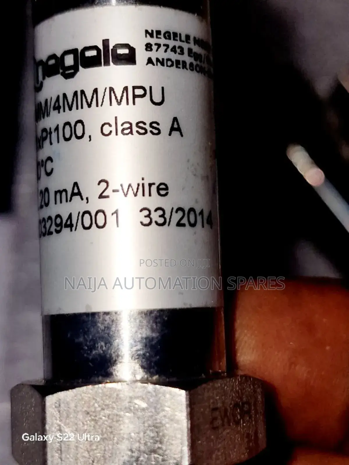 ANDERSON-NEGELE Temperature Sensor | TFP-161/020/4MM/4MM/MPU