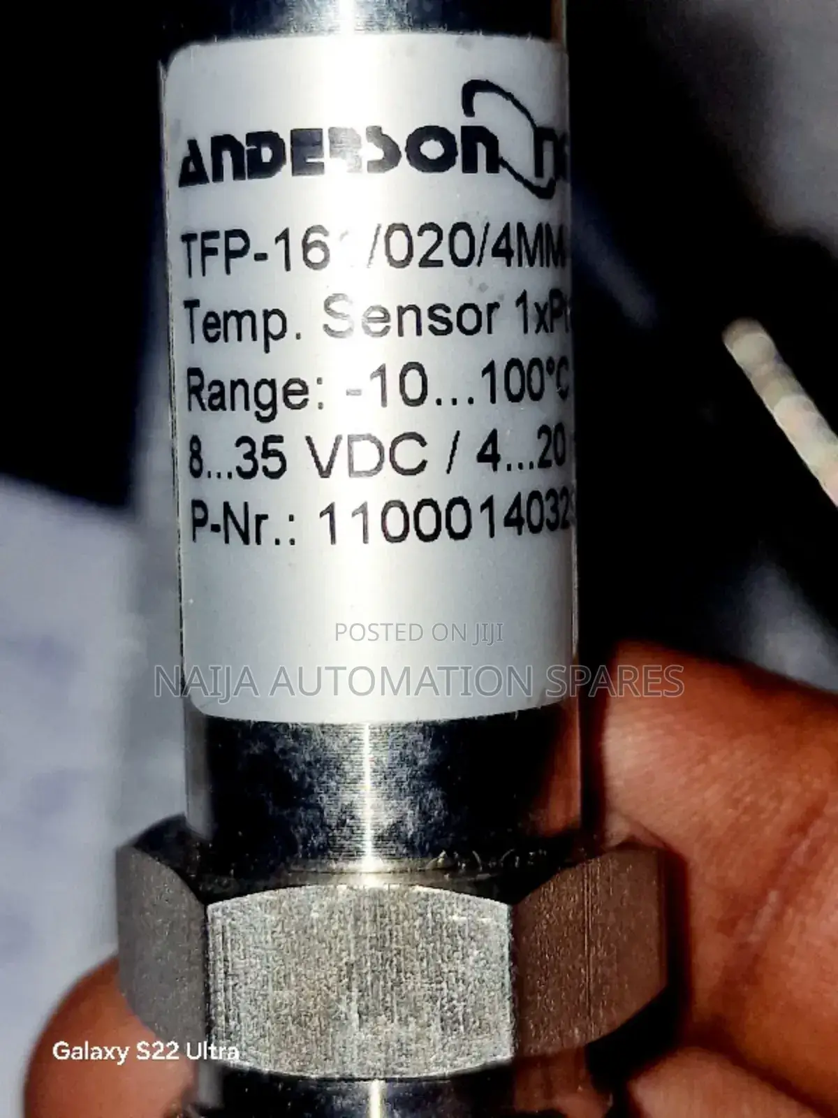ANDERSON-NEGELE Temperature Sensor | TFP-161/020/4MM/4MM/MPU