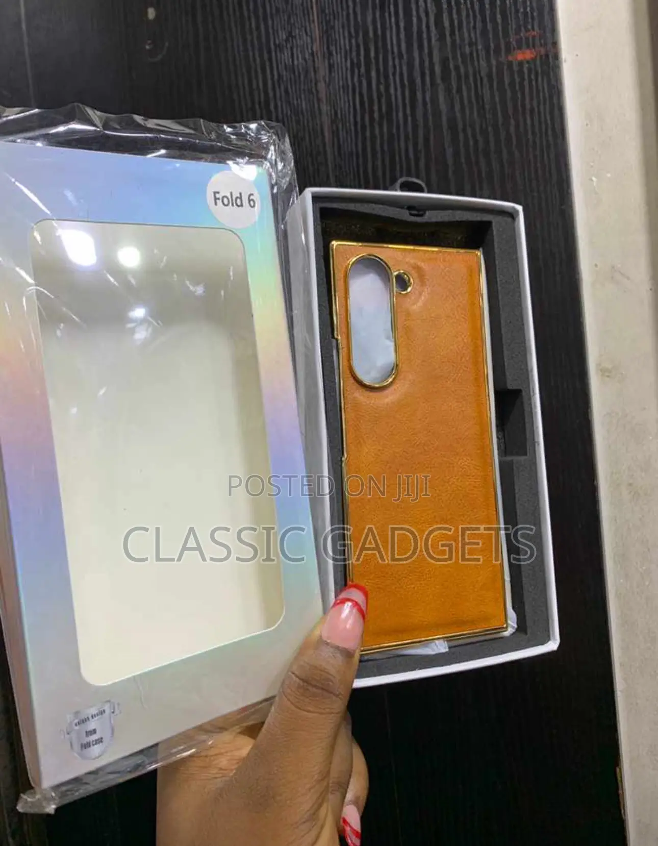 Luxury Plain Leather Slim Cover for Galaxy Z Fold 6