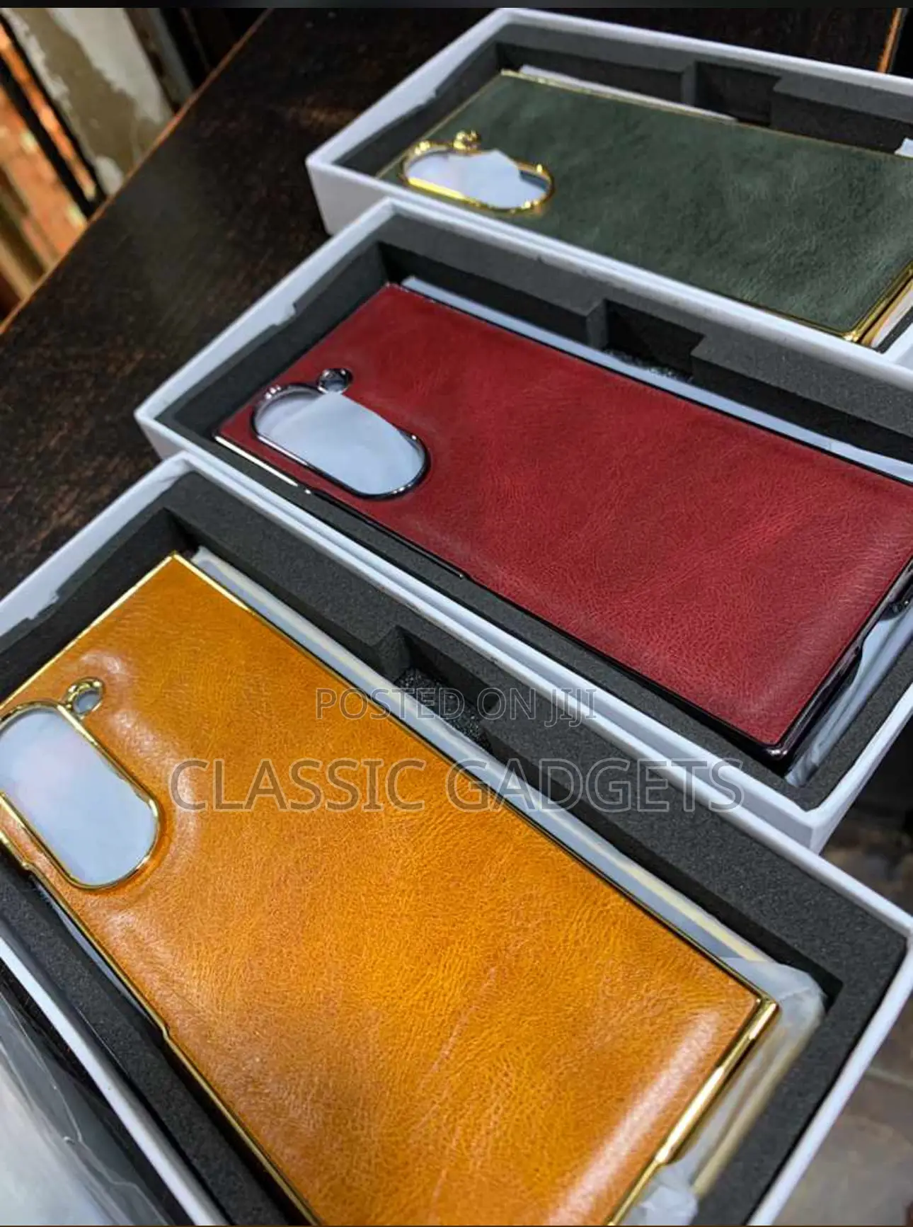 Luxury Plain Leather Slim Cover for Galaxy Z Fold 6