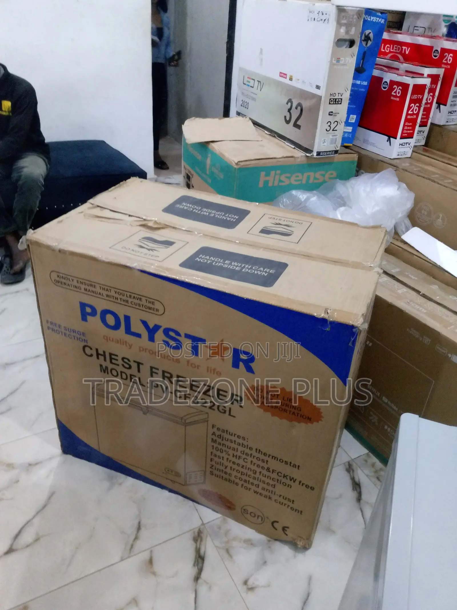 Effective Polystar Chest Freezer With Glass Sliding Door
