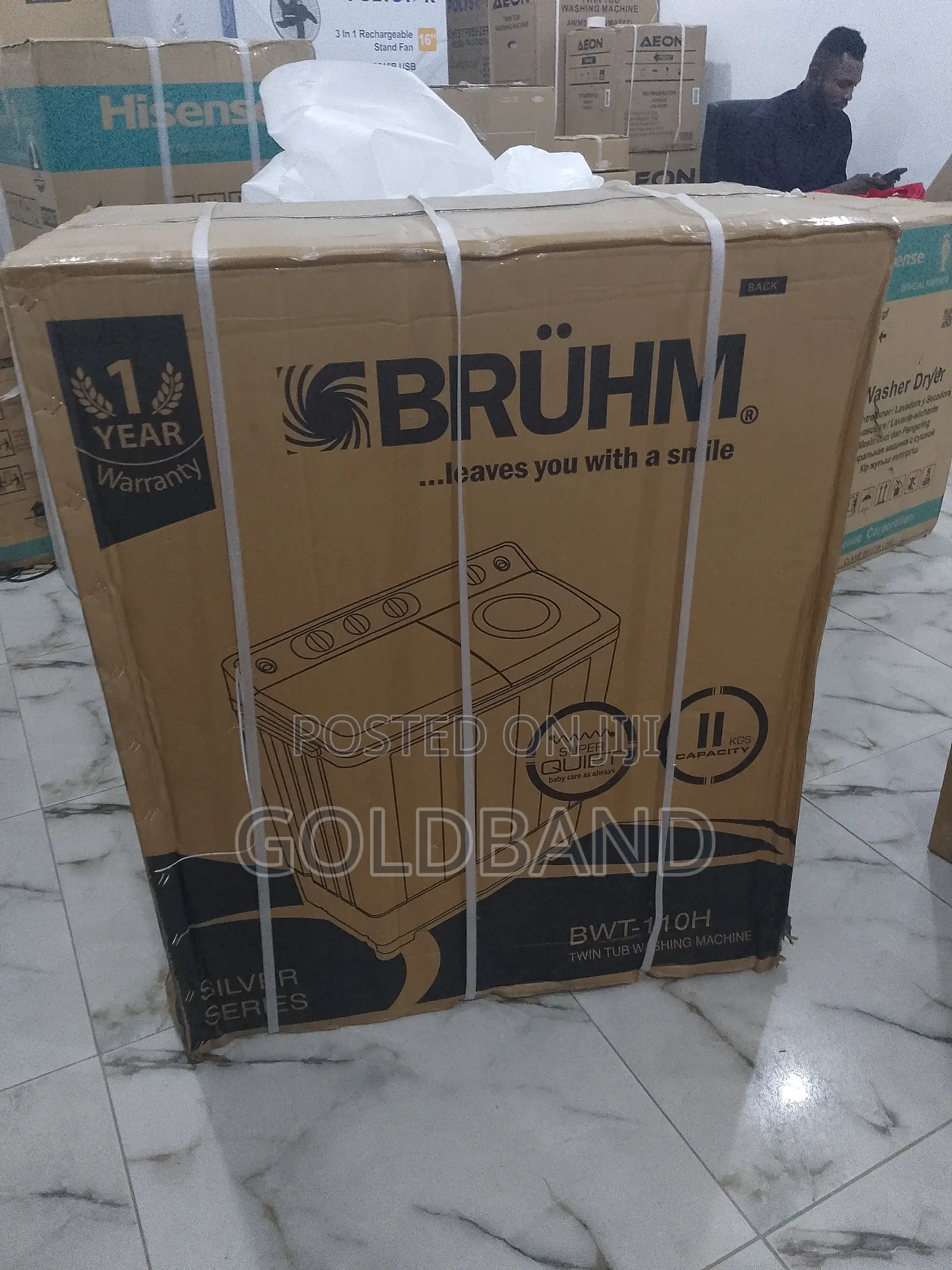 High Standard 11kg BTW-110h Bruhm Washing Machine