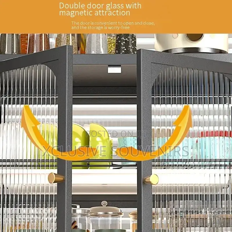 Kitchen Rack Carbon Steel Rustproof With Cover and Drawer