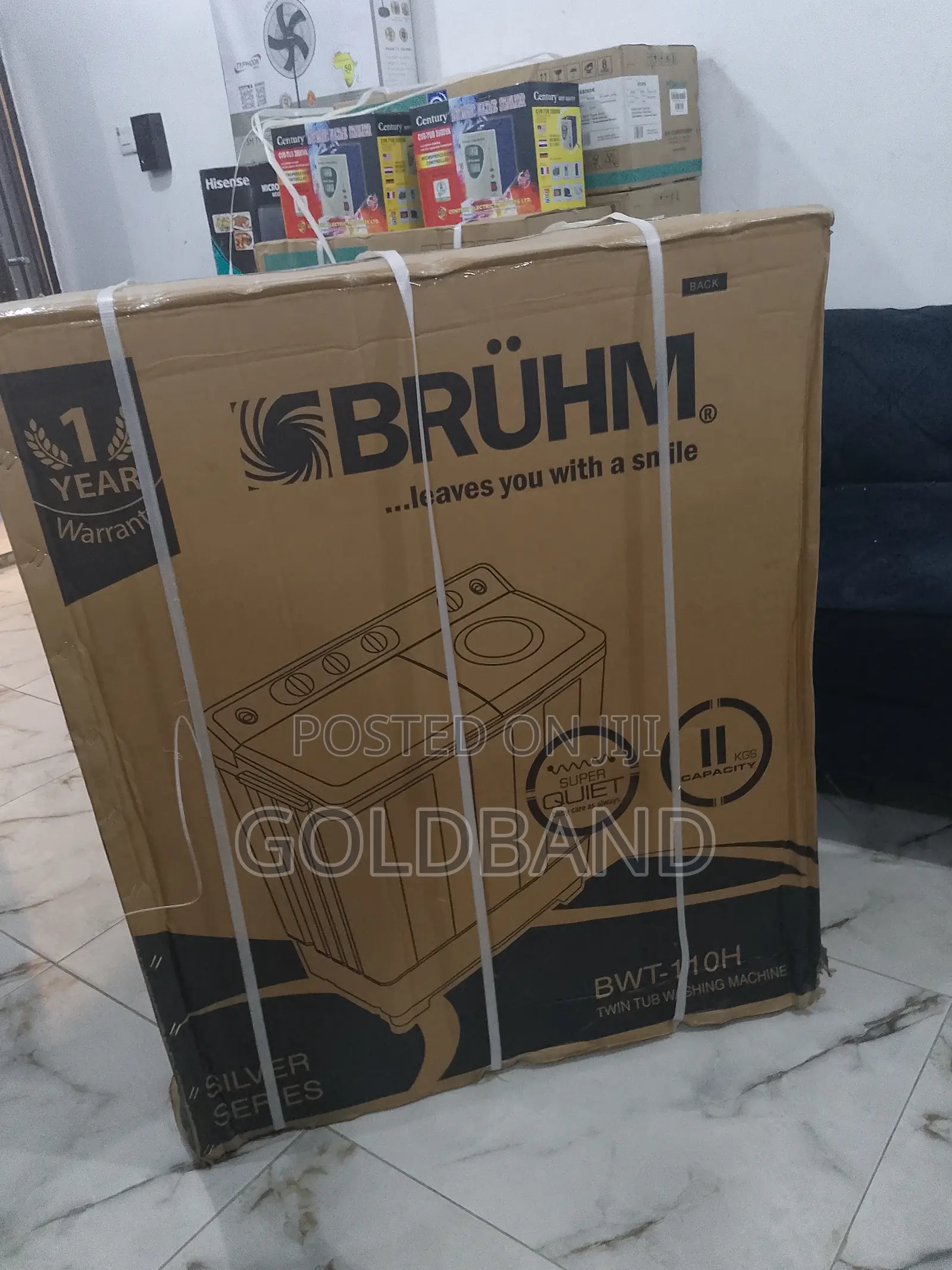 Efficient 11kg Bruhm Washing Machine BWT-110h