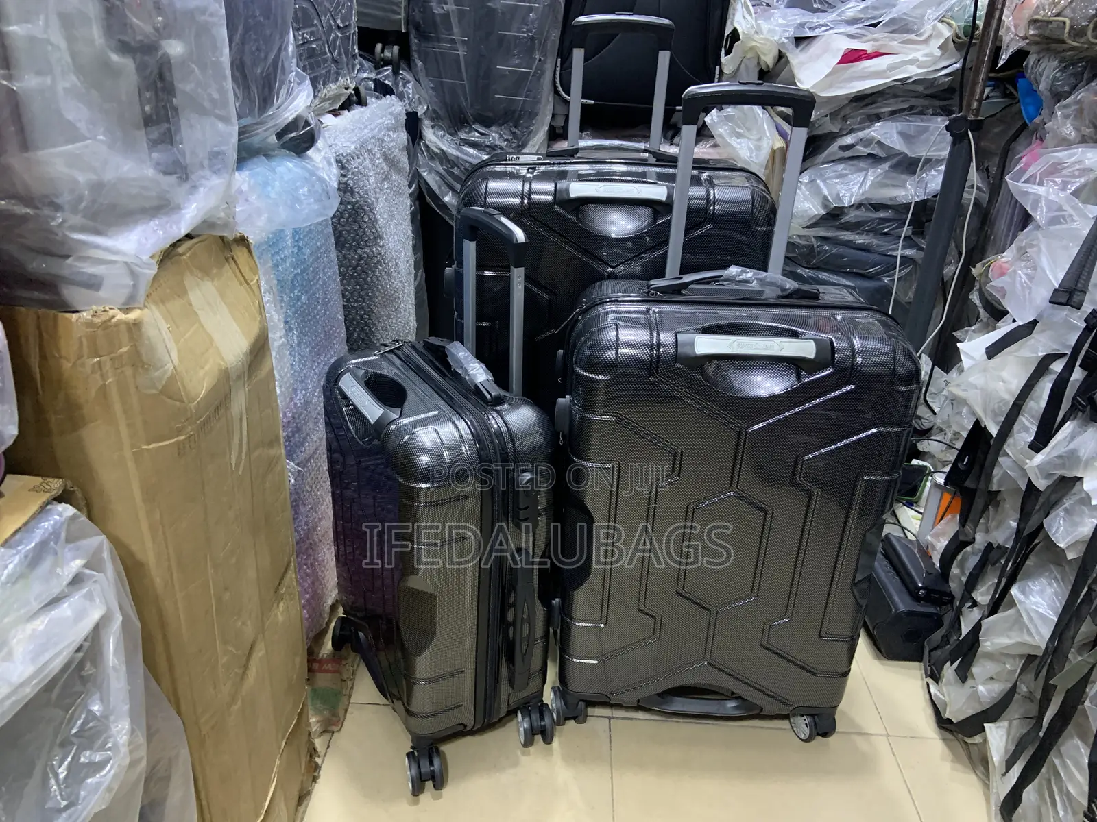 Set of Quality Plastic Travel Luggage