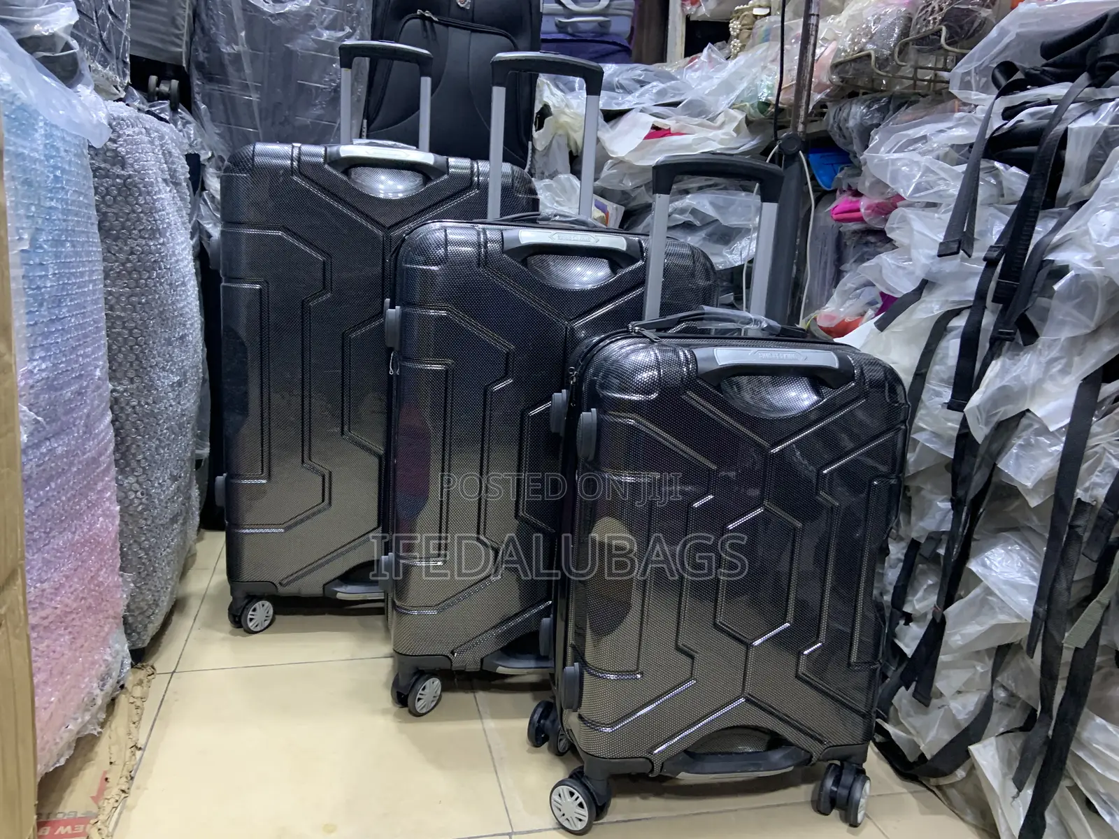 Set of Quality Plastic Travel Luggage