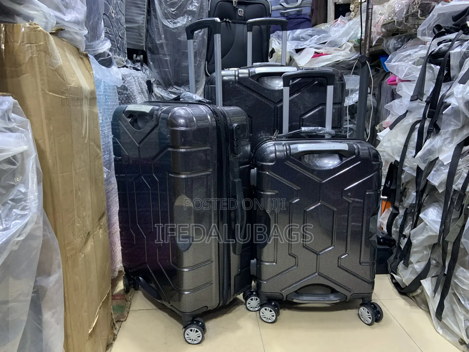 Set of Quality Plastic Travel Luggage