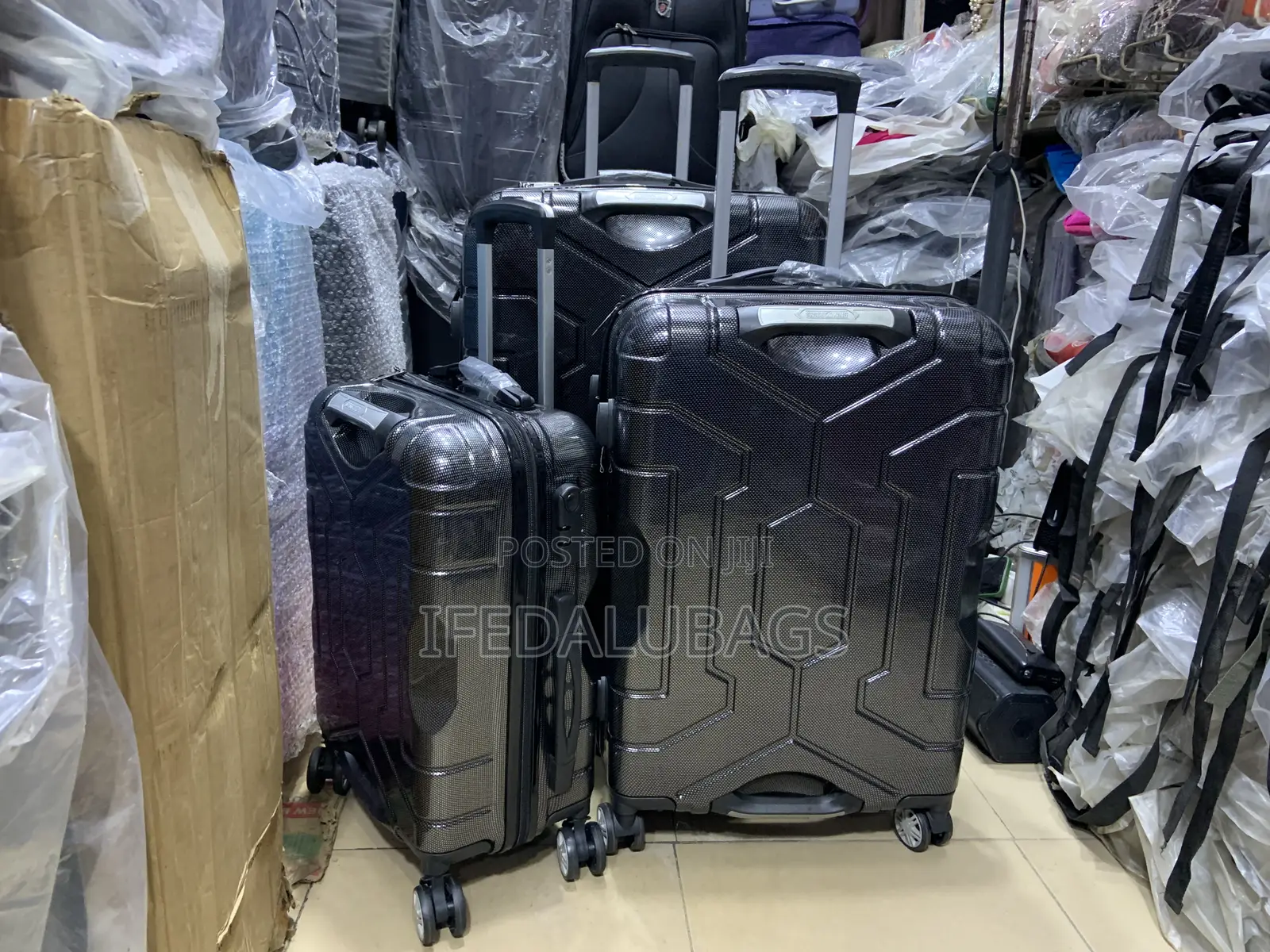 Set of Quality Plastic Travel Luggage