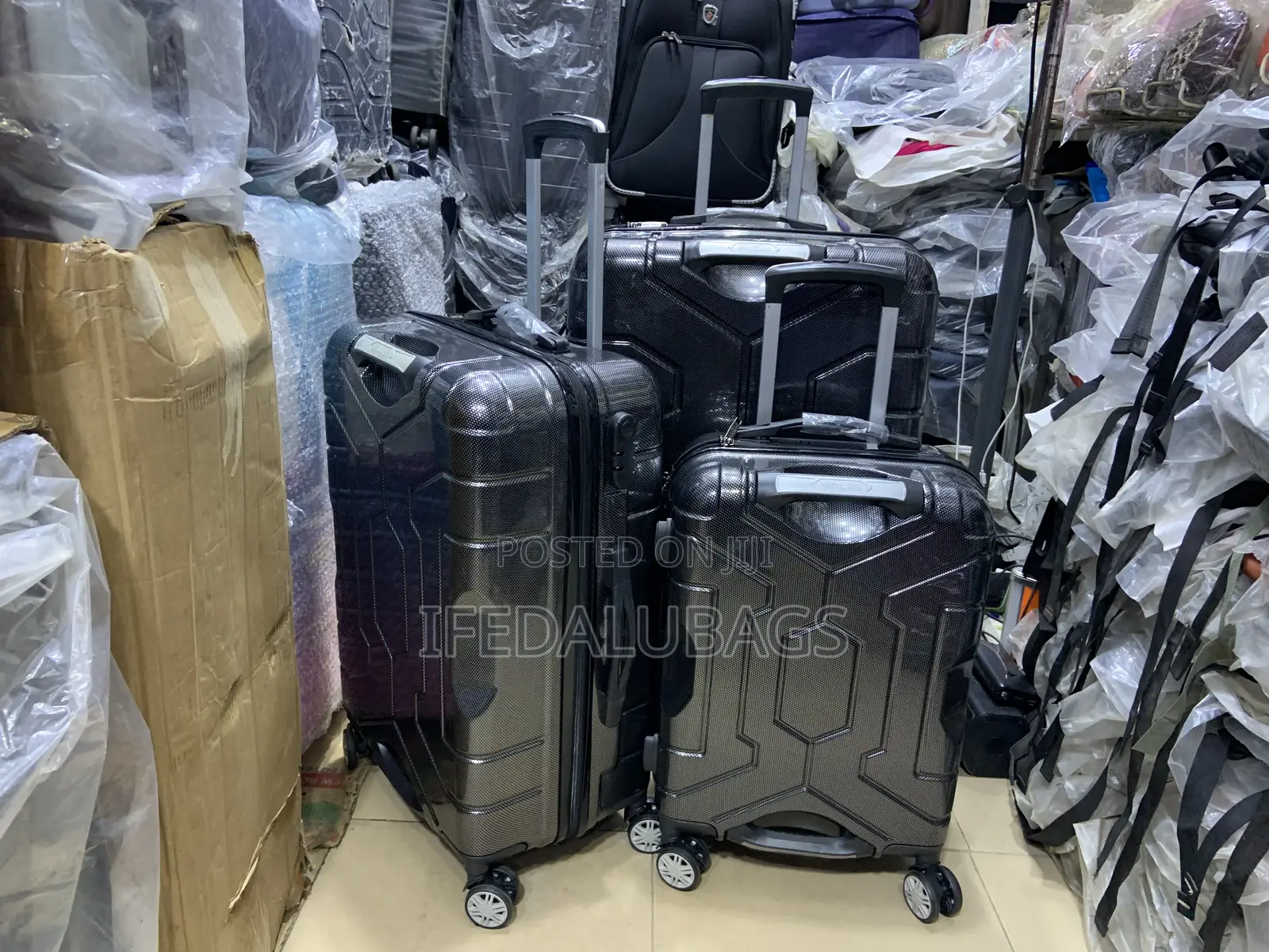 Set of Quality Plastic Travel Luggage