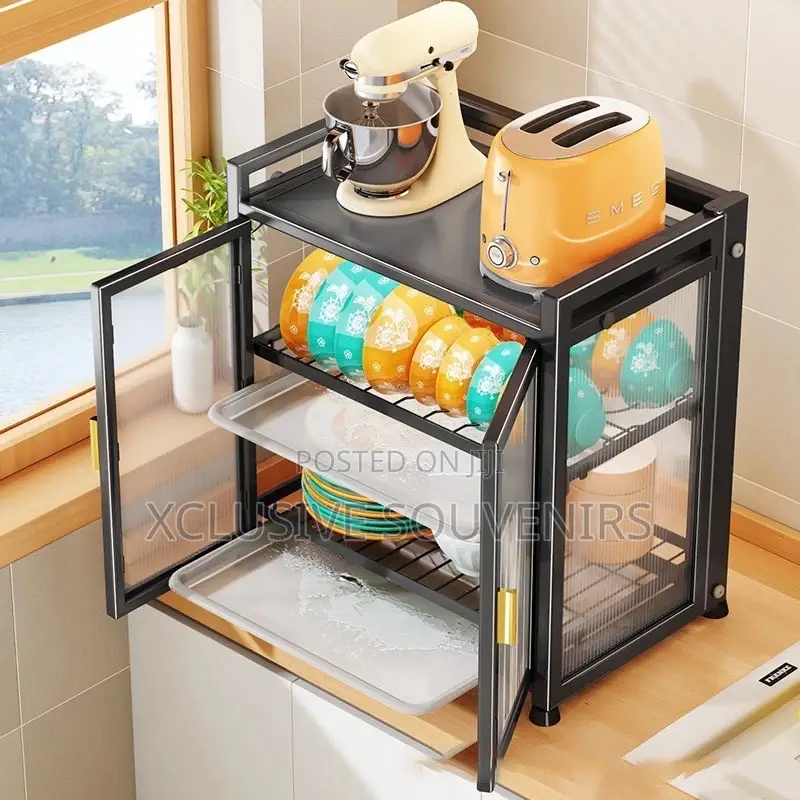 Multifunctional Countertop Rustproof Kitchen Storage Rack