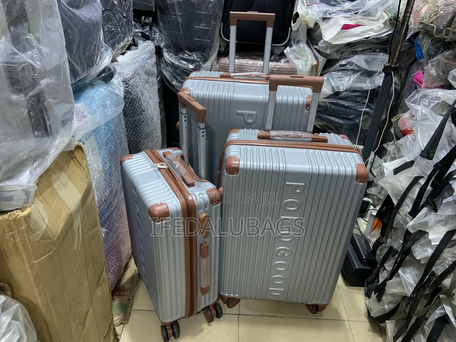 Set of Quality Polo Good Plastic Travel Luggage